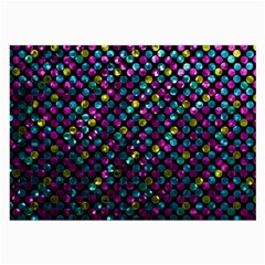 Polka Dot Sparkley Jewels 2 Glasses Cloth (Large, Two Sided) from ArtsNow.com Back