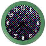 Polka Dot Sparkley Jewels 2 Wall Clock (Color)