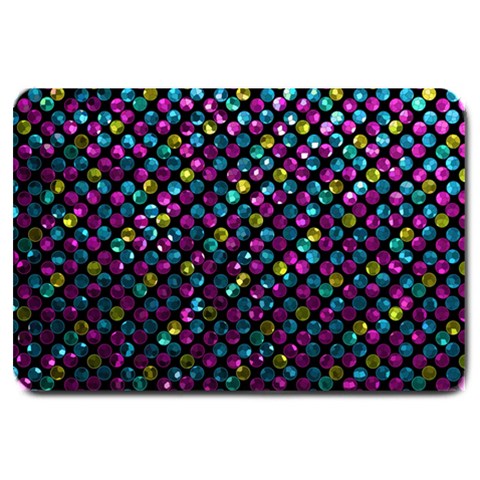 Polka Dot Sparkley Jewels 2 Large Door Mat from ArtsNow.com 30 x20  Door Mat