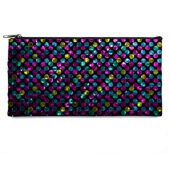 Polka Dot Sparkley Jewels 2 Pencil Case from ArtsNow.com Front