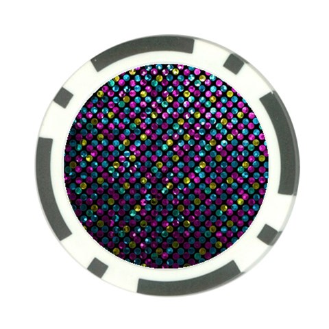Polka Dot Sparkley Jewels 2 Poker Chip (10 Pack) from ArtsNow.com Front