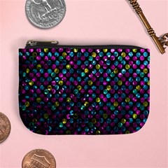 Polka Dot Sparkley Jewels 2 Coin Change Purse from ArtsNow.com Front