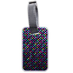 Polka Dot Sparkley Jewels 2 Luggage Tag (Two Sides) from ArtsNow.com Front