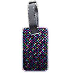 Polka Dot Sparkley Jewels 2 Luggage Tag (Two Sides) from ArtsNow.com Back