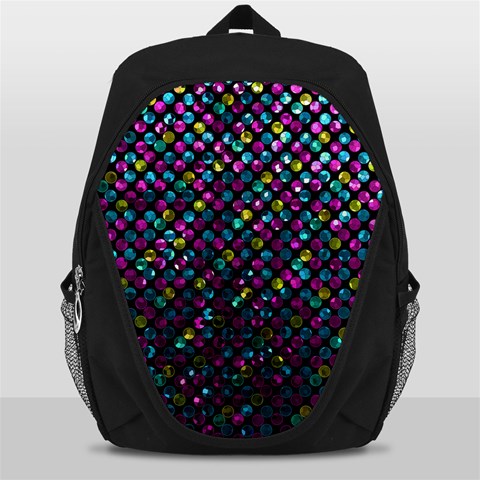Polka Dot Sparkley Jewels 2 Backpack Bag from ArtsNow.com Front