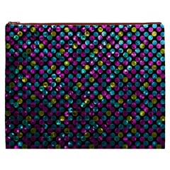 Polka Dot Sparkley Jewels 2 Cosmetic Bag (XXXL) from ArtsNow.com Front