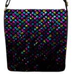 Polka Dot Sparkley Jewels 2 Flap Closure Messenger Bag (Small)