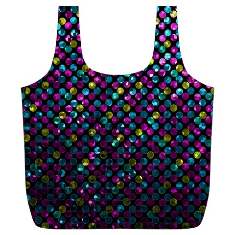 Polka Dot Sparkley Jewels 2 Reusable Bag (XL) from ArtsNow.com Front