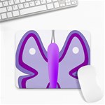 Cute Awareness Butterfly Small Mouse Pad (Rectangle)