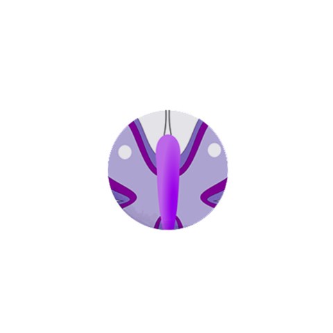 Cute Awareness Butterfly 1  Mini Button Magnet from ArtsNow.com Front