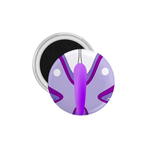 Cute Awareness Butterfly 1.75  Button Magnet from ArtsNow.com Front