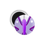 Cute Awareness Butterfly 1.75  Button Magnet