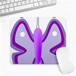 Cute Awareness Butterfly Large Mouse Pad (Rectangle)