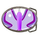 Cute Awareness Butterfly Belt Buckle (Oval)