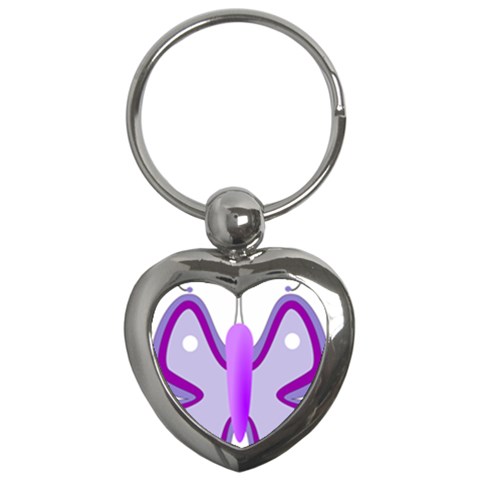 Cute Awareness Butterfly Key Chain (Heart) from ArtsNow.com Front