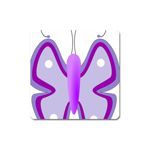Cute Awareness Butterfly Magnet (Square) from ArtsNow.com Front