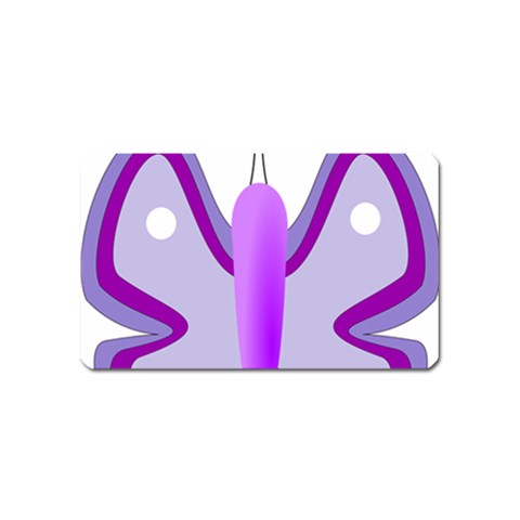 Cute Awareness Butterfly Magnet (Name Card) from ArtsNow.com Front