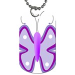 Cute Awareness Butterfly Dog Tag (One Sided)