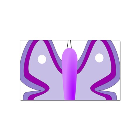 Cute Awareness Butterfly Sticker 100 Pack (Rectangle) from ArtsNow.com Front