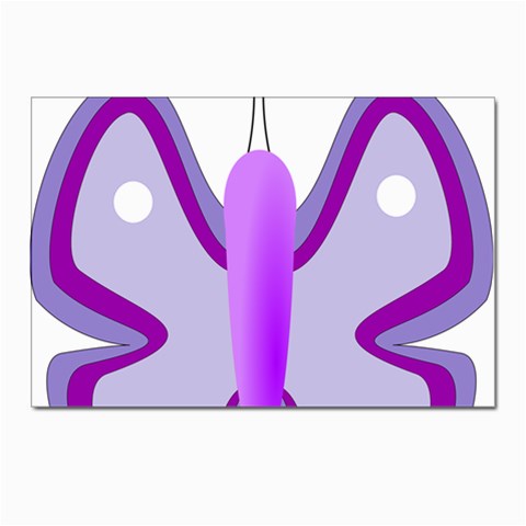 Cute Awareness Butterfly Postcards 5  x 7  (10 Pack) from ArtsNow.com Front