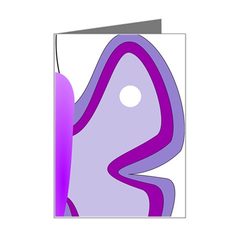 Cute Awareness Butterfly Mini Greeting Card from ArtsNow.com Left