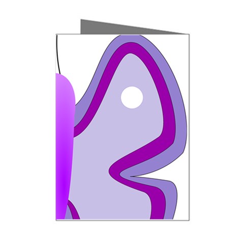 Cute Awareness Butterfly Mini Greeting Card (8 Pack) from ArtsNow.com Left