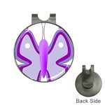 Cute Awareness Butterfly Hat Clip with Golf Ball Marker