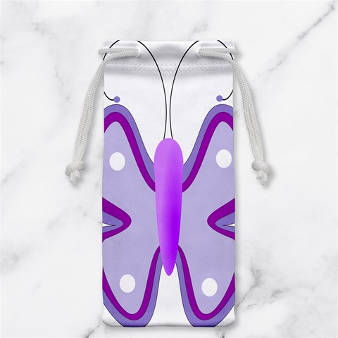 Cute Awareness Butterfly Jewelry Bag from ArtsNow.com Front