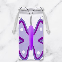 Cute Awareness Butterfly Jewelry Bag from ArtsNow.com Back