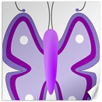 Cute Awareness Butterfly Canvas 12  x 12  (Unframed)