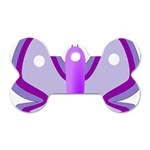 Cute Awareness Butterfly Dog Tag Bone (One Sided)