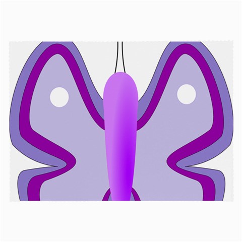 Cute Awareness Butterfly Glasses Cloth (Large, Two Sided) from ArtsNow.com Front