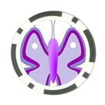 Cute Awareness Butterfly Poker Chip