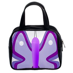 Cute Awareness Butterfly Classic Handbag (Two Sides) from ArtsNow.com Front