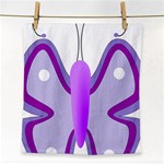 Cute Awareness Butterfly Face Towel