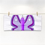 Cute Awareness Butterfly Hand Towel