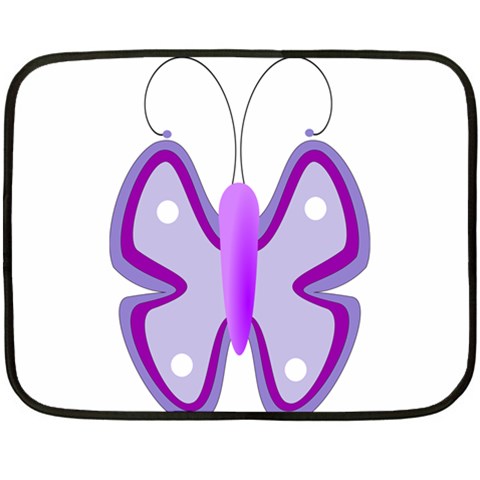Cute Awareness Butterfly Mini Fleece Blanket (Two Sided) from ArtsNow.com 35 x27  Blanket Front
