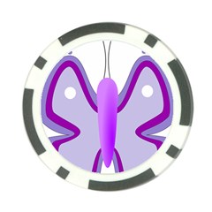 Cute Awareness Butterfly Poker Chip (10 Pack) from ArtsNow.com Front