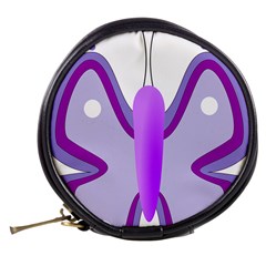 Cute Awareness Butterfly Mini Makeup Case from ArtsNow.com Back
