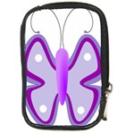 Cute Awareness Butterfly Compact Camera Leather Case