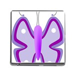 Cute Awareness Butterfly Memory Card Reader with Storage (Square)