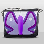 Cute Awareness Butterfly Messenger Bag