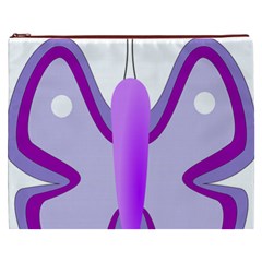 Cute Awareness Butterfly Cosmetic Bag (XXXL) from ArtsNow.com Front