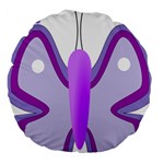 Cute Awareness Butterfly 18  Premium Round Cushion 