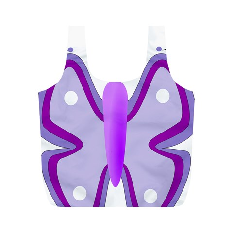 Cute Awareness Butterfly Reusable Bag (M) from ArtsNow.com Front
