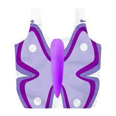 Cute Awareness Butterfly Reusable Bag (L) from ArtsNow.com Front