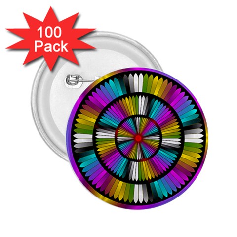 Abundance 2.25  Button (100 pack) from ArtsNow.com Front
