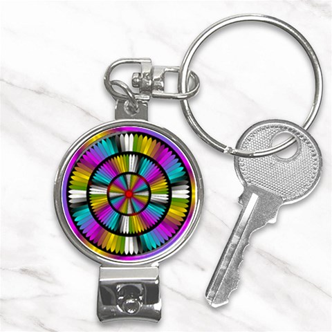 Abundance Nail Clippers Key Chain from ArtsNow.com Front