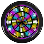 Abundance Wall Clock (Black with 12 black numbers)