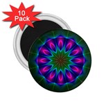 Star Of Leaves, Abstract Magenta Green Forest 2.25 Button Magnet (10 pack) Star Of Leaves, Abstract Magenta Green Forest 2.25 Button Magnet (10 pack)